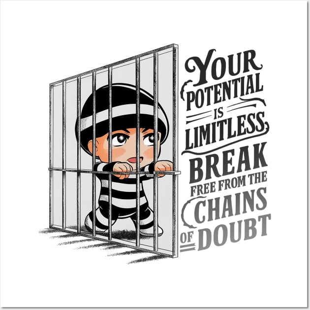 Your potential is limitless, break free from the chains of doubt Wall Art by QuirkyCil